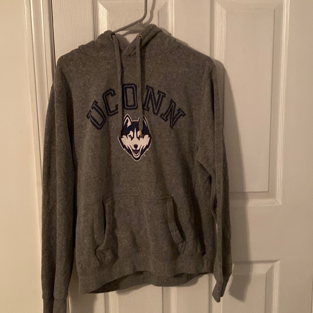dark grey Uconn hoodie